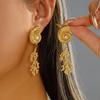 Креативные длинные серьги-подвески в морском стиле с ракушками, звездами, жемчугом и кисточками для женщин, металлические, пляжные, повседневные украшения