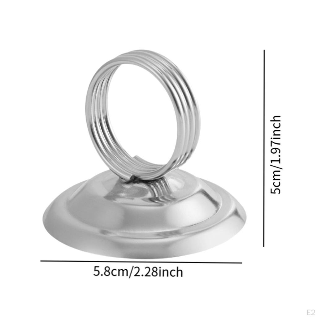 6 шт. Держатели номеров столов из нержавеющей стали, зажимы для фото, зажим для рассадочной карточки для центральных элементов