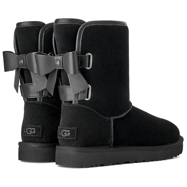 UGG Classic Bailey Trendy Comfort Snow Boots Women Boots Black 1174511-BLK