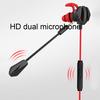Reduction Headsets Wired with Dual Dynamic Earphones In-Ear Mic
