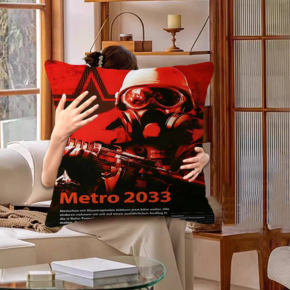 M-Metro 2033 Picture Text Home Decorative Pillows Household Gifts 45X45Cm
