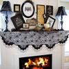 Fireplace Mantel Cobweb Tablecloth Lace Fireplace Mantle Cover New Bat Table Runner  Table