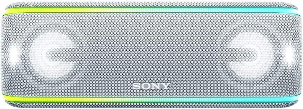 Беспроводная портативная колонка Sony Приложение для смартфона Освещение Модель 2018 года С микрофоном Белый SRS-XB41 W Водонепроницаемая/Пылезащищенная/Защищенная от ржавчины/Bluetooth/Специальная
