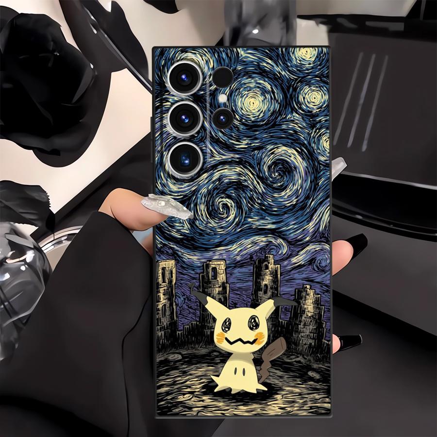 Чехол для телефона Funda для Samsung Galaxy S26 S21 FE S20 S25 Ultra S23 Note 20 Ultra 8 9 10 S10 S9 S24 Plus Горячий Аниме Покемон