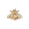 Брошь в виде пчелы с жемчугом и стразами – Элегантная женская булавка и аксессуар для корсажа