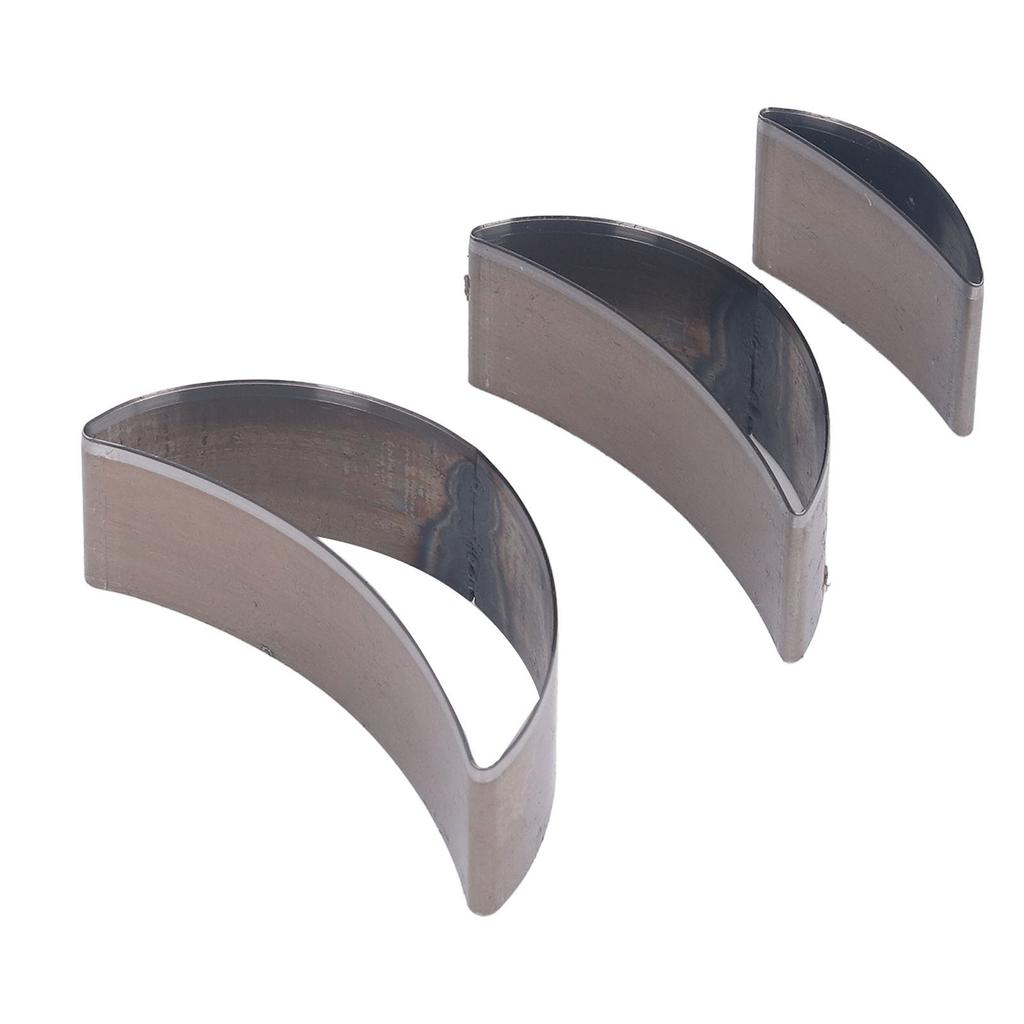 Набор из 3 штук вырубных штампов из легированной стали в форме полумесяца, полые пробойники для ткани, глины, кожи