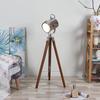 94 Cm Wooden Tripod Spotlight Industrial Nautical Searchlight for Home, Office, Livingroom, Bedroom, Diningroom Decor