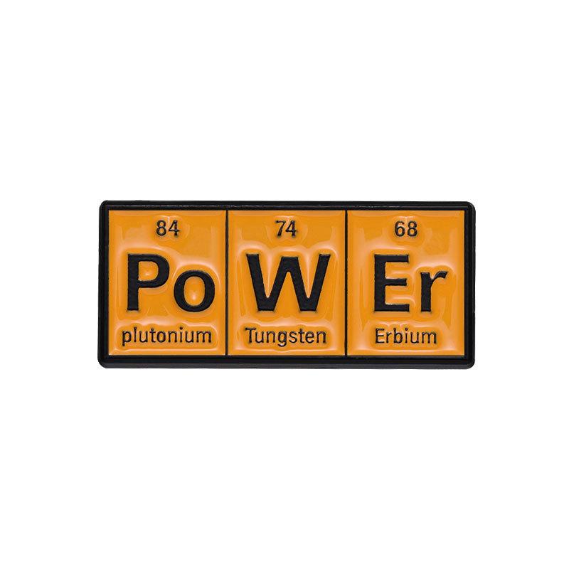 Забавная красочная брошь в виде молекулы, игривый мультяшный значок из сплава для личного стиля