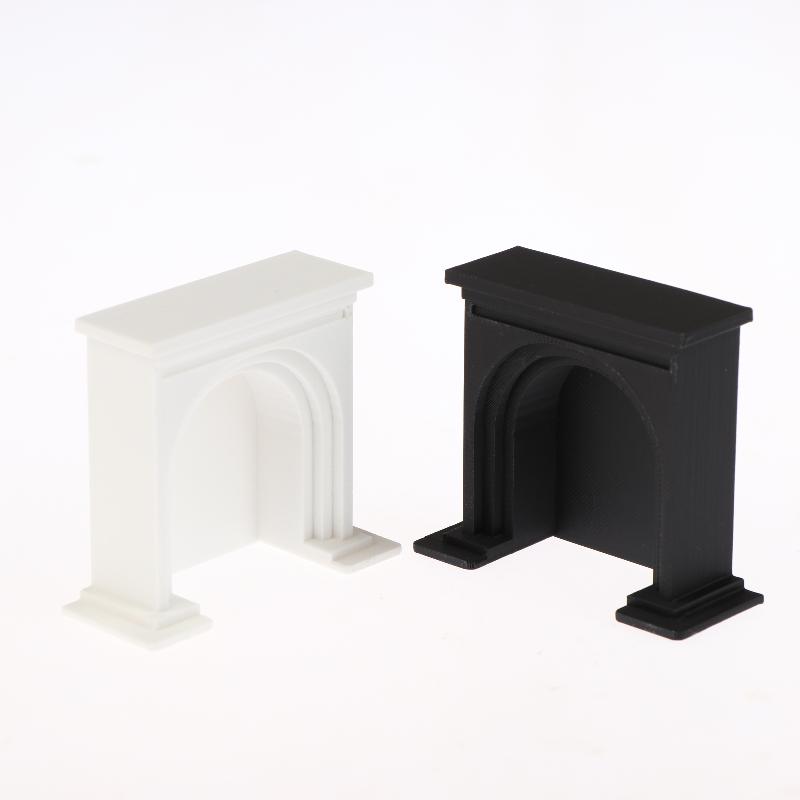 (YY)1Pc 2026 New 1/12 Dollhouse Miniature Furniture plastic Christmas Fireplace Toy for Children Dollhouse Decor Accessories
