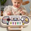 Circuit Kids Wooden Learning Busy Board Toy With Recorder And Led Light Features