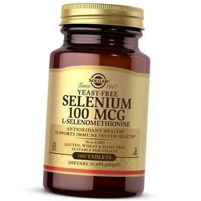 Селен, Бездрожжевой L-Селенометионин, Yeast-Free Selenium 100, 100таб (36313068)