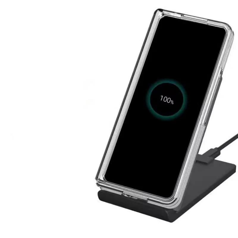 Для Samsung Z Fold 7 Прозрачная защитная крышка шарнира со слотом для ручки Ударопрочный жесткий чехол-накладка из ПК для Galaxy Z Fold7 Fold6 Fold5