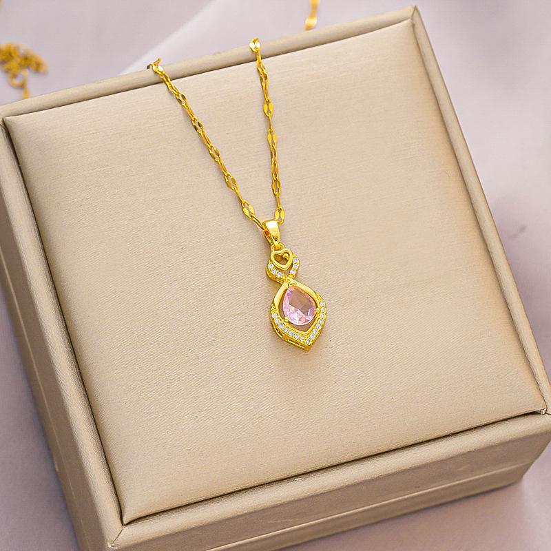 Love Water Drop Necklace Pendant