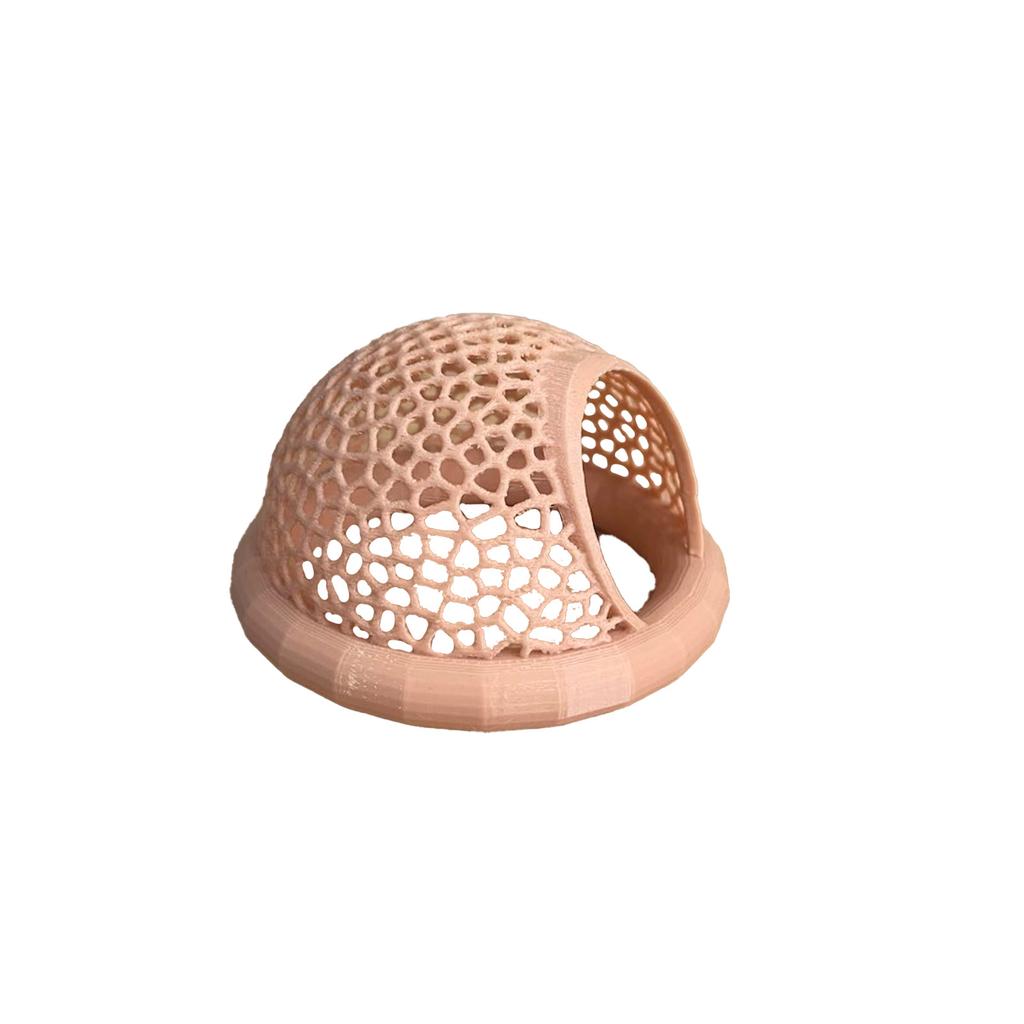 Breathable Plastic Reptile Hideout Dome, Lightweight Mesh Shelter for Small Pets, Lizard, Gecko, Snake Habitat Decor, Easy to Clean