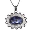Sodalite Gemstone Handmade Women's Unisex Silver Jewelry Pendant 2