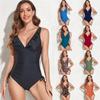 Women's Swimsuit Ruffled One Piece Swimsuit Side Tie Multicolor Sexy Bikini Swimwear