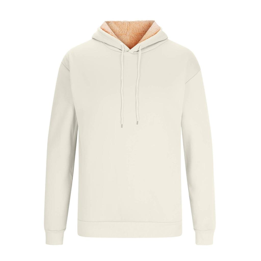 Комплект для мужчин из 2 предметов, повседневный флисовый свитер с длинным рукавом и капюшоном, теплые штаны для зимнего спорта