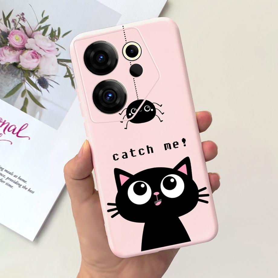 Чехол для телефона Tecno Camon 20 Pro 4G 5G, мягкий силиконовый, с рисунком в виде сердца, желе, для Tecno Camon 20 Premier 20Pro Camon20 Funda