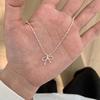 Корейская версия веревочный бант ожерелье неправильная шейная цепочка цепочка на ключицу