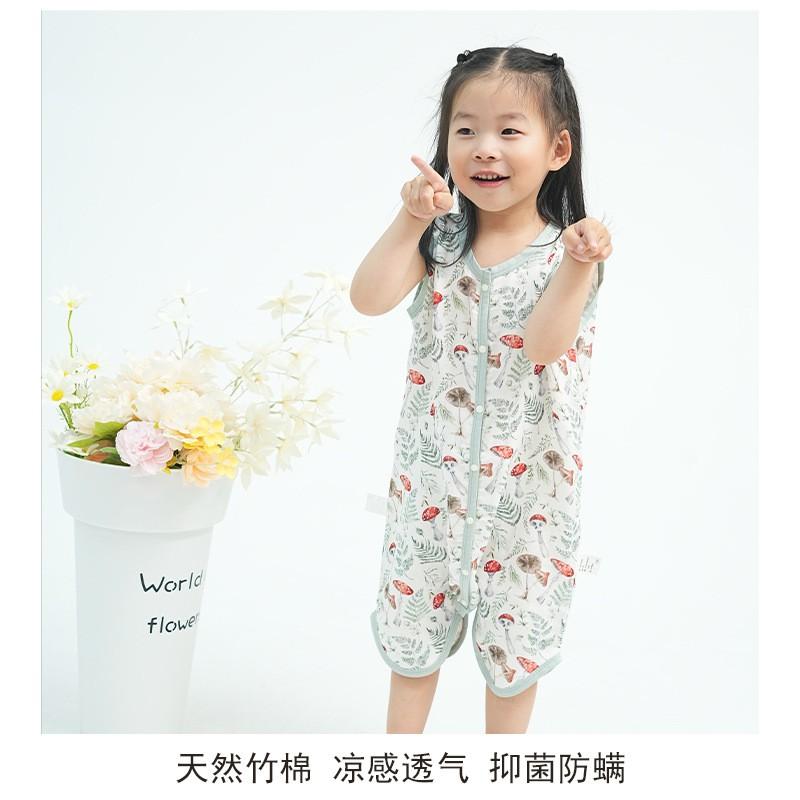Bamboo Cotton Baby Sleep Sack Sleeveless Lightweight Sleeping Bag Toddlers 1-3 Years A-Class Safety