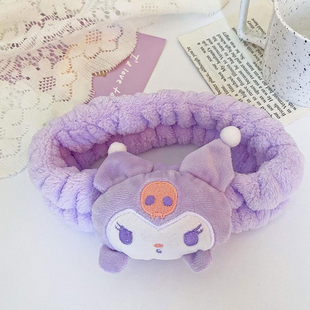 Мультяшные плюшевые милые супер милые аксессуары для волос мытье лица макияж обруч для волос плюшевая кукла головной убор повязка для волос