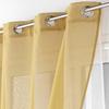 Rideau voilage - Duettos - Jaune - 140 x 240 cm - 100% polyester - 8 œillets métal