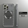 Металлический чехол для телефона с рассеиванием тепла для IPhone 14 Pro 15 Pro Max 14 15 Plus Magsafe, чехол для беспроводной зарядки, пленка для объектива, противоударный защитный чехол