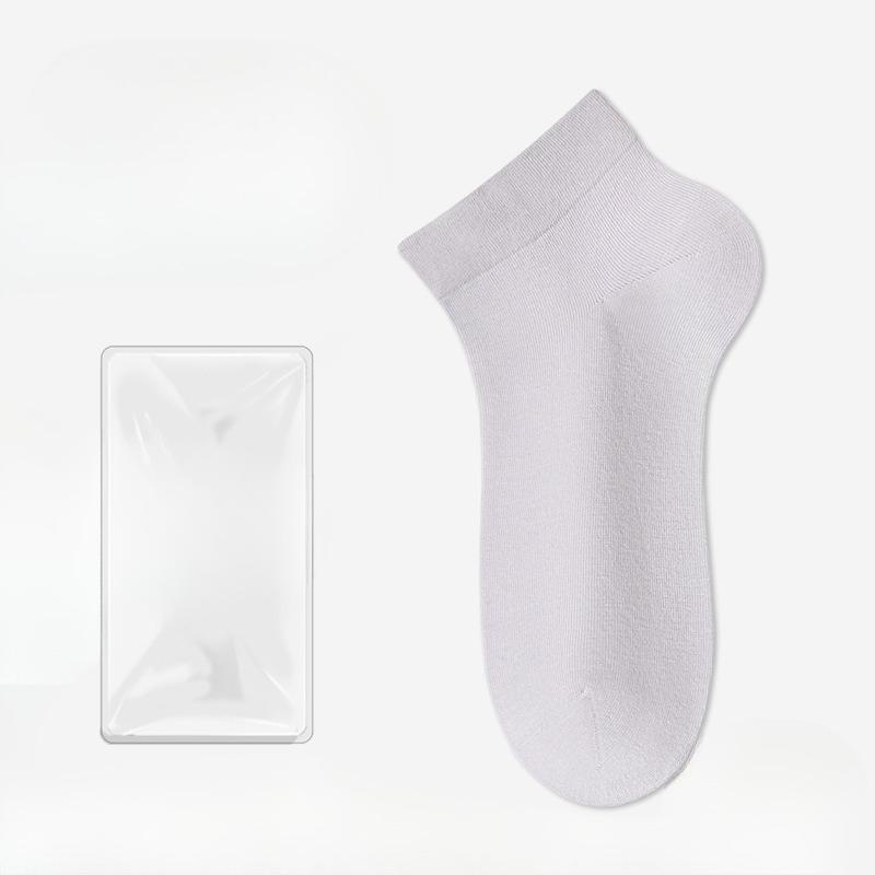 Women's Summer Thin Baita Sweat Absorbing Antibacterial Deodorizing Boneless Moon Seed Tube Cotton Socks