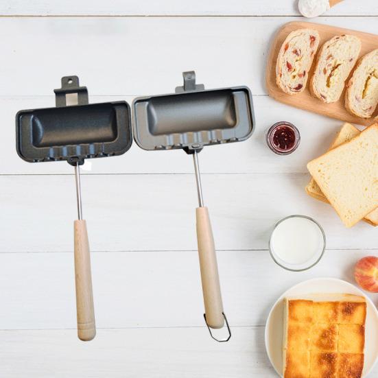 Сэндвичница с антипригарным покрытием, перекидная сковорода-гриль для завтрака, тостер для хот-догов, сыроварка на гриле, омлеты, сковорода для выпечки тостов для кемпинга, общежития, офиса