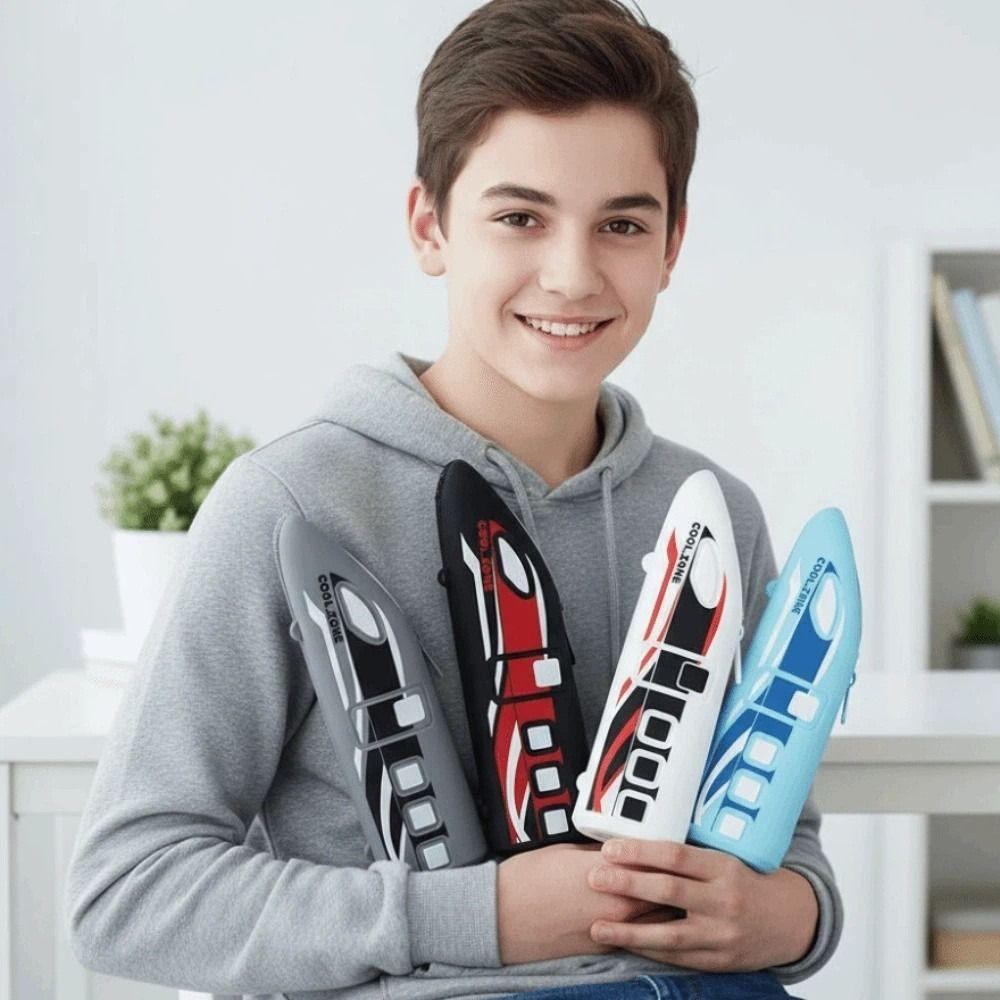 Drop-proof Storage Pencil Pouch Cartoon Silicone Pen Organizer High-speed Rail Pen Bag Students