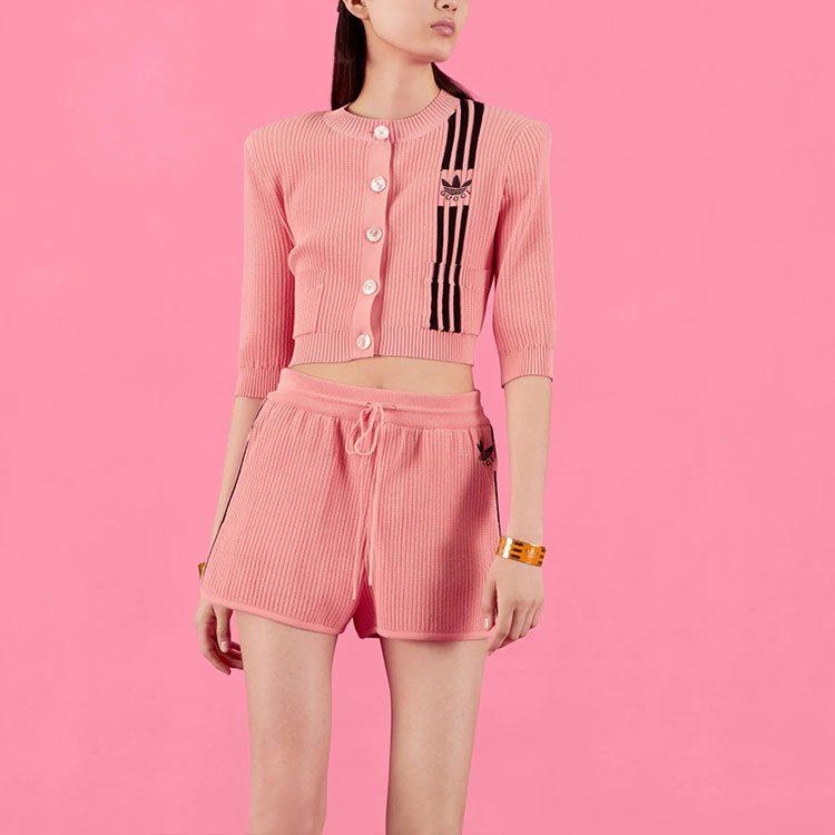 Gucci X Adidas Укороченный Кардиган Розовый 693785-XKCDQ-5951