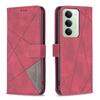 For Xiaomi Redmi 15 5G (Global) (169mm) Phone Case BINFEN COLOR Wallet Stand Geometry Imprinted Leather Cover