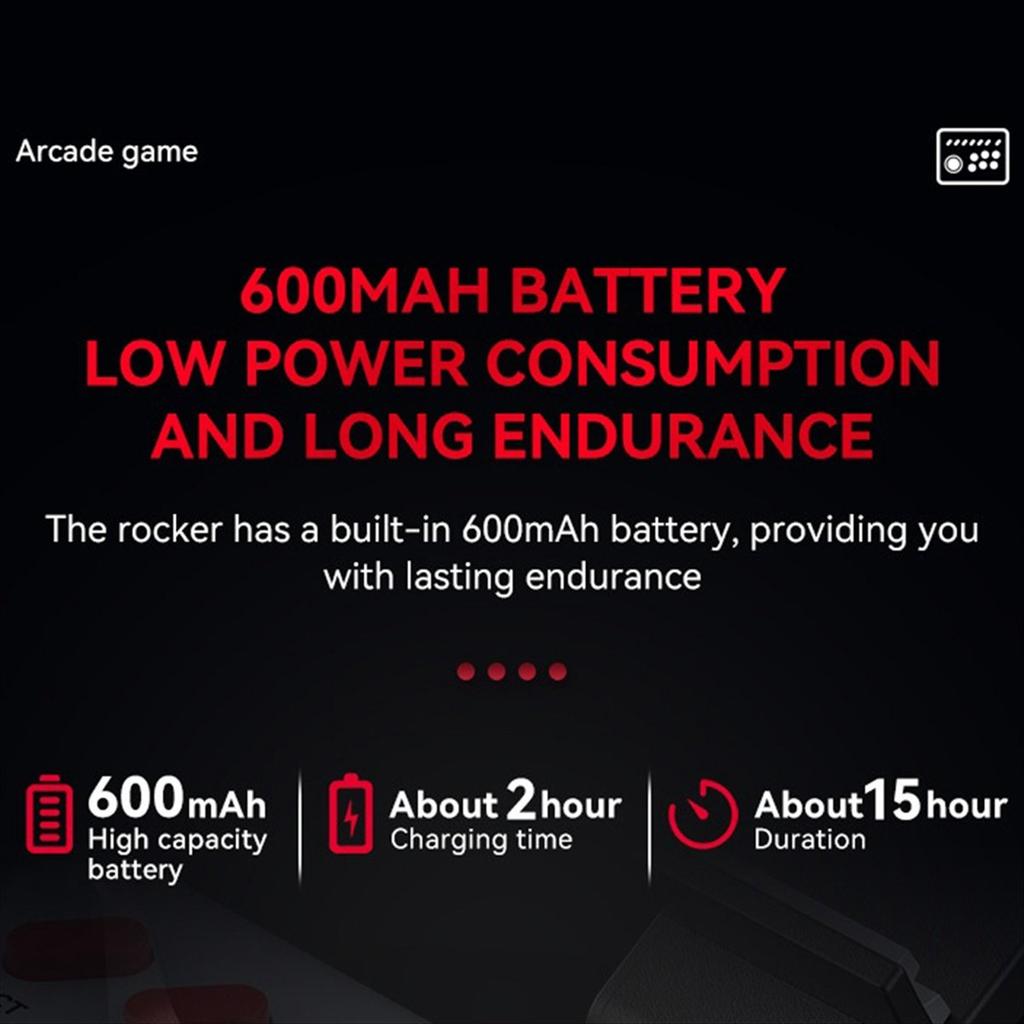 Беспроводной джойстик-контроллер для файтингов Fight Stick Игровой джойстик для ///Switch/PC/Android Черный