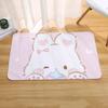 Cartoon Pink Cute Rabbit Bear Dog Floor Mats Home Laundry Rug Carpet For Living Room Decor Lounge Area Antislip Foot Mat Doormat