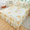 Покрывало для кровати в пасторальном стиле colchas de cama matrimonial Двойная кружевная юбка для кровати King Bedsheets Skirts (наволочку нужно заказать)