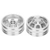 RC Trailer Front Rear Wheels Rims Hubs with 7 Spokes for Tamiya 1/14 Tractor TruckFront Wheels Rims