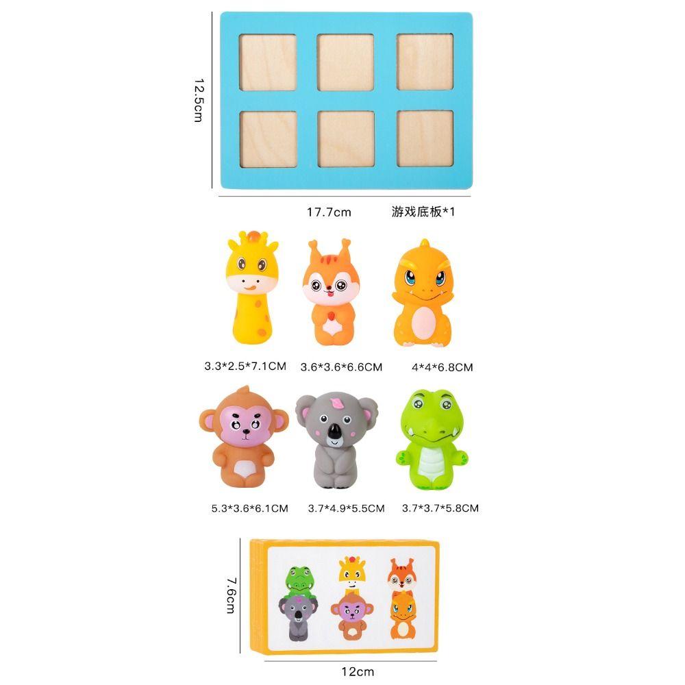 Matching Board Logical Training Game Montessori Animal Matching Game Classroom Activity