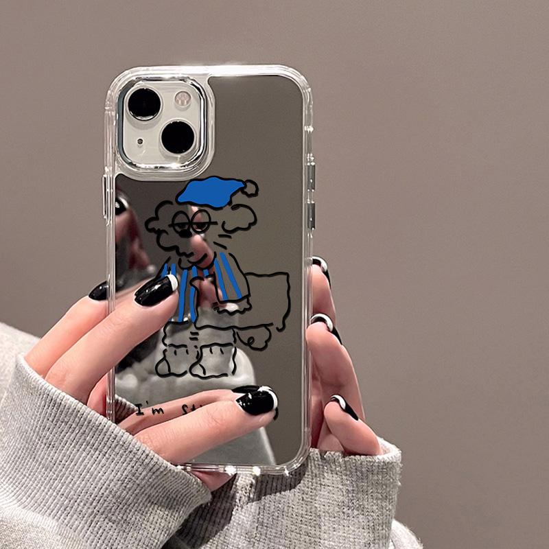 Funny Makeup Mirrors Phone Case For IPhone 17 17E 16E 15 13 11 12 14 16 Pro Max Plus Max Shockproof Bumper Cover Capa