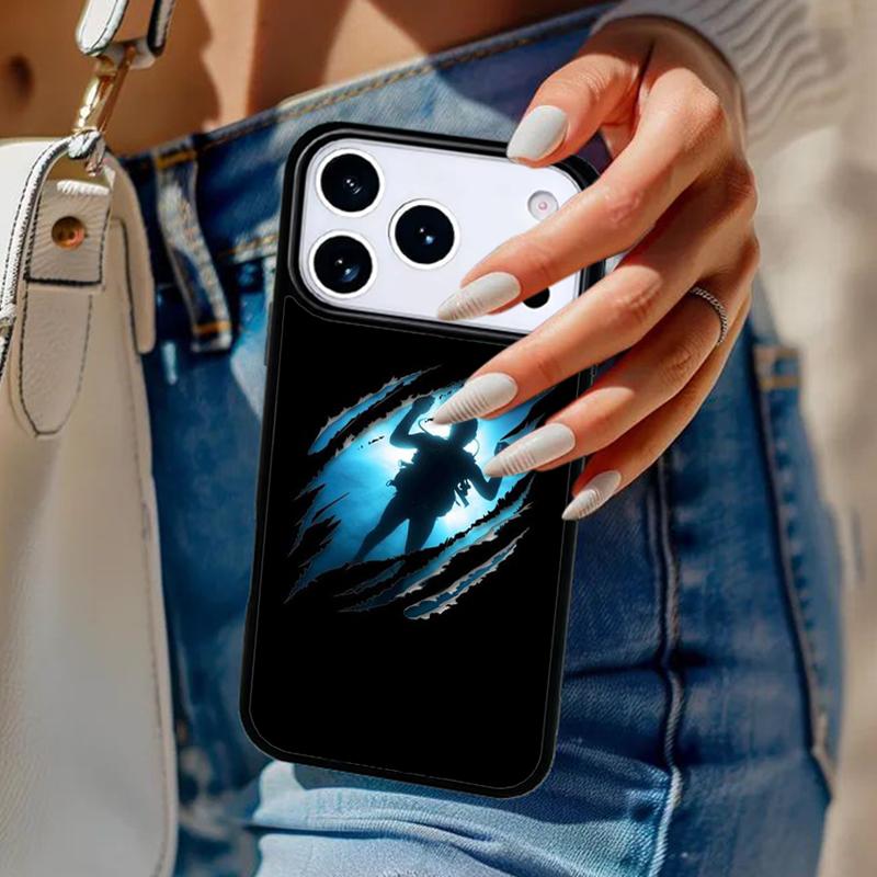 Scuba Diver Underwater Diving Phone Case For iPhone 17 Air 14 15 13 12 Max Cover For Apple 16e 11 Pro Max Plus Coque