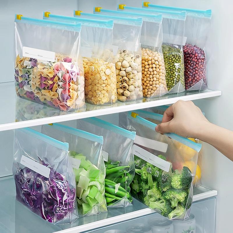 Утолщенные пакеты для заморозки с застежкой-молнией, пищевого класса, для свежего хранения