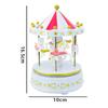 Carousel Music Box Cake Decorative Ornament Baby Birthday Gift Toys Desktop Carousel Toys Handwork 4 Horses Music Box Gifts
