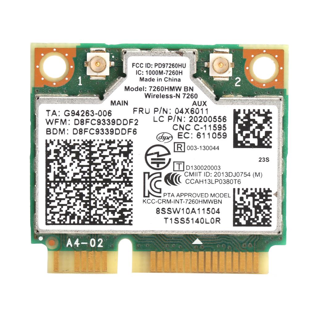 Беспроводная карта Mini PCIE Wifi BT 4.0 для Intel 04x6011 04w3815Lenovo k4350 k4250 7260HMW bn