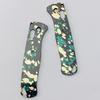 2 Types Aluminium Alloy Camouflage Oxidation Grip Handle Scales For Genuine Bugout 535 Knives DIY Making Accessories