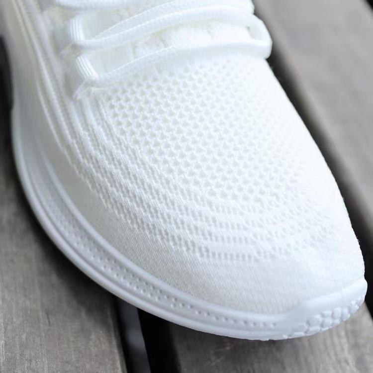 Summer Flyknit Breathable Mesh Shoes Versatile Men's Small White Shoes Casual Lightweight Soft Bottom Sneakers