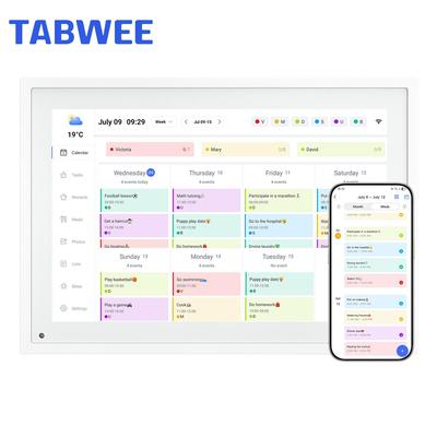 TABWEE Цифровой календарь P10 Сенсорный экран Календарь Приложение Синхронизация Список Блокнот Семейный календарь Электронный календарь