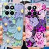 For Honor X6a Phone Case HonorX6a X 6A 4G WDY-LX1 Cute Butterfly Flower Painted Soft Silicone TPU Back Cover Bumper