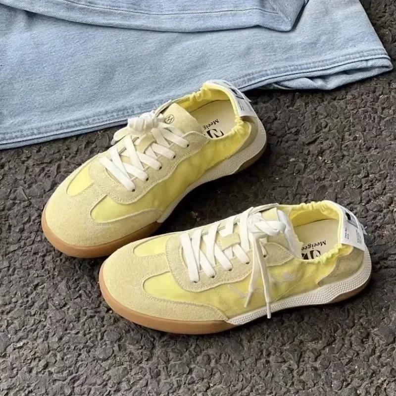 Tide Ballet Series, немецкая тренировочная обувь, летние маленькие белые дышащие туфли с мягкой подошвой на мягкой подошве, женские спортивные туфли для отдыха, холст