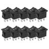 10Pcs Kcd1  Rocker Switches 3Pin 3?Position Boat On?Off For Household Appliances