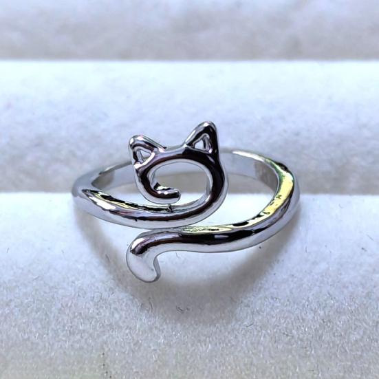 6 шт. кольцо для вязания крючком, регулируемый набор натяжных колец для вязания крючком, нескользящее кольцо в форме кошки, павлина, вязальное кольцо, швейные принадлежности