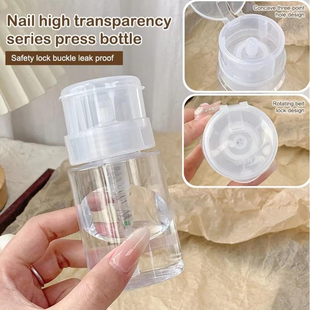 Plastic Refillable Bottles Empty Makeup Remover Bottle Ins Pump Dispenser Bottle For Nail Polish